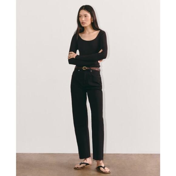 Everlane Denim - Everlane The Way High Jean Black Denim Size 24